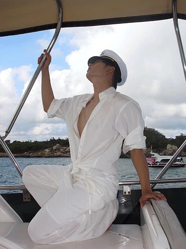 Casual Cotton Linen Shirt Set  - огляд і ціна Linen Shirt Breathable