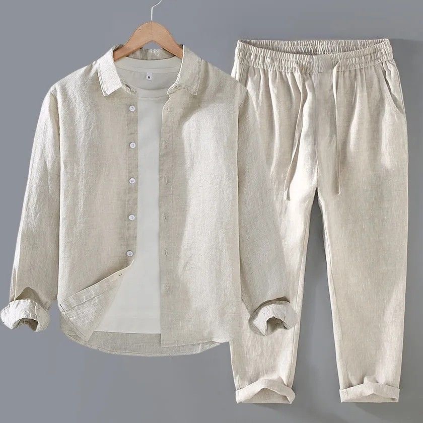 High-End Pure Linen Cotton Lin - огляд і ціна Linen Shirt Breathable
