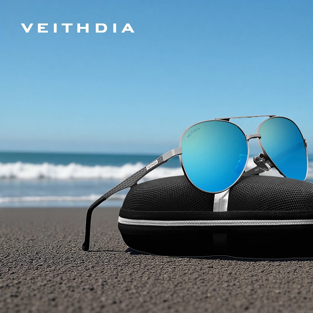 VEITHDIA Pilot Sunglasses Alum - огляд і ціна Sunglasses Aviator Polarized